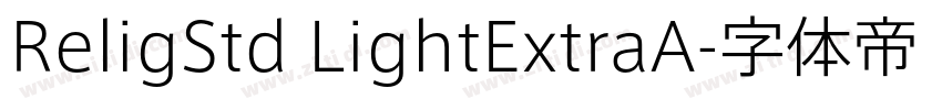 ReligStd LightExtraA字体转换